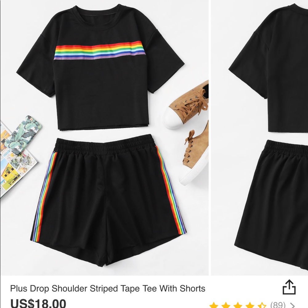 Top and shorts set from SHEIN
